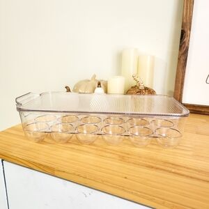 Clear Egg Holder For Fridge With Lid - 18 Egg Storage Container Organizer